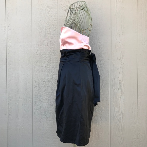 [Trixxi] Strapless Black & Pink Dress Juniors 5 - Picture 3 of 8